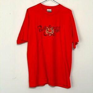🌞 Rainforest Cafe vintage Cancun souvenir orange tee Tiger unisex size L